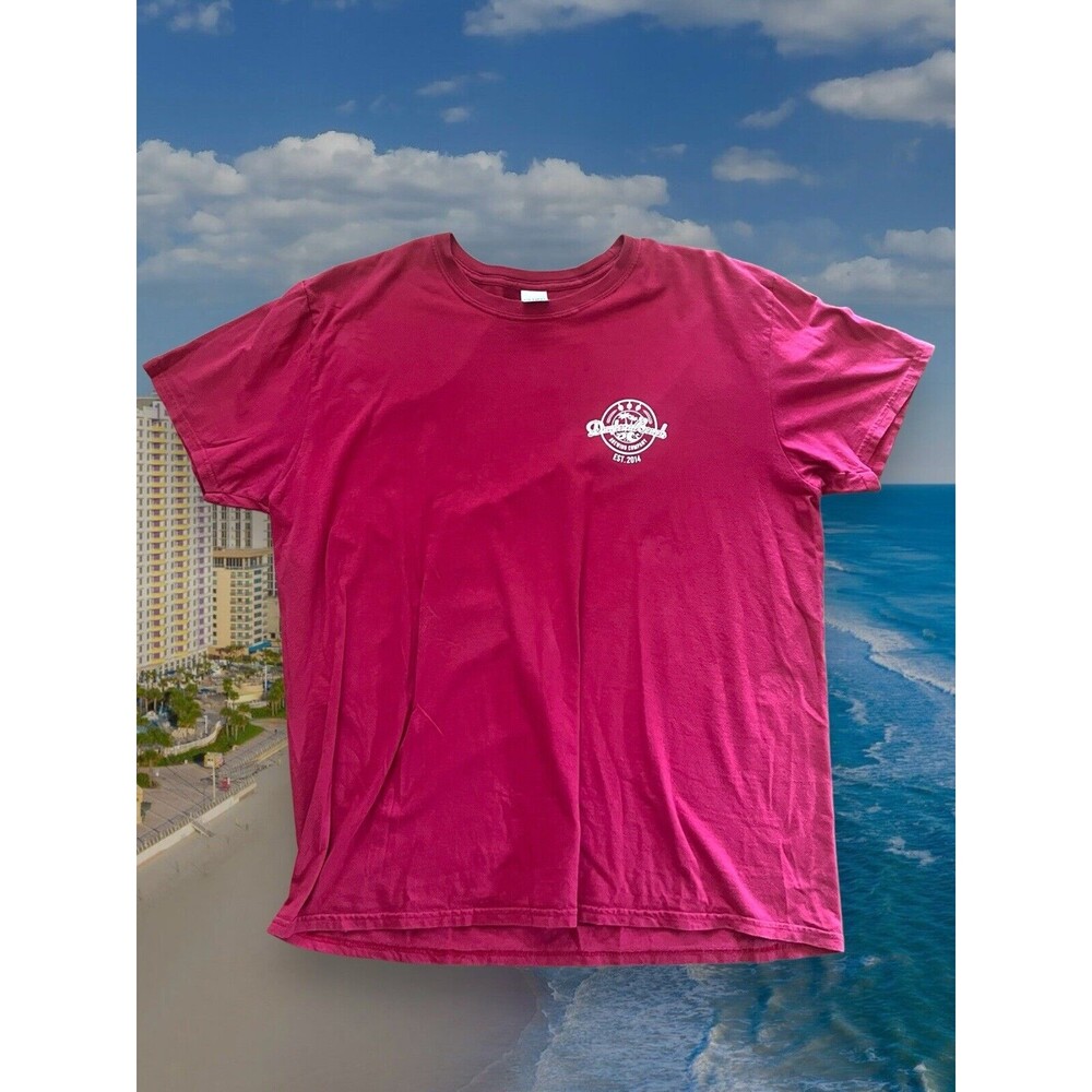 Daytona Beach Brewing Co. Est. 2014 Beer Closed Brewery SS T-Shirt Mens XL Red